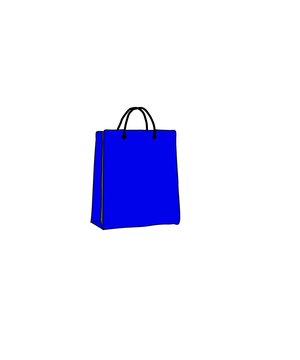 shopping bag cartoon photo illustration