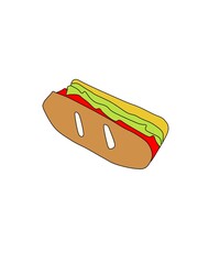 hotdog cartoon photo illustration