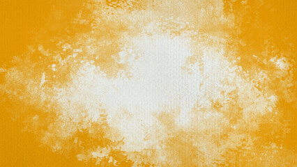 Hand painted yellow color with watercolor texture abstract background	