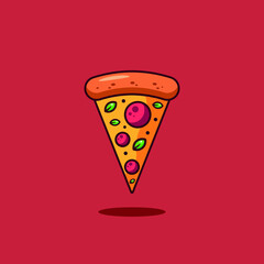 illustration of pizza