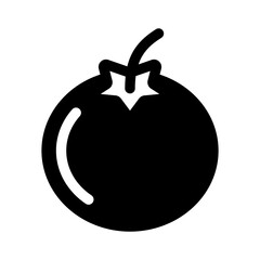 Isolated Tomato Glyph Icons EPS 10 Free Vector Graphic