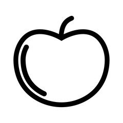 Isolated Apple Line Icons EPS 10 Free Vector Graphic