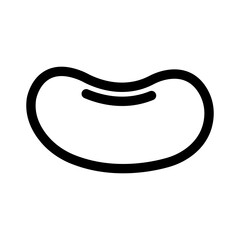 Isolated Red Bean Line Icons EPS 10 Free Vector Graphic