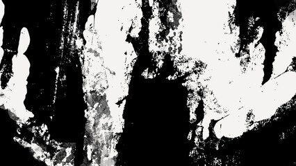 Black and white abstract grunge paint texture background.	
