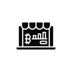 Cryptocurrency icon isolated on white background