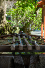 日本の寺社のひしゃく
