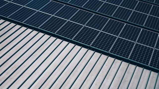 Solar Panels Of Green Energy