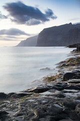 sunset over Los Gigantes  Tenerife Canary islands