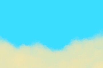 Illustration Abstract yellow sand beach and light blue sea water on summer vacation travel destination graphic resource