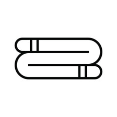 Towel icon. laundry sign. bath symbol. vector illustration