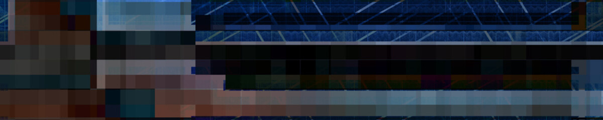 Abstract glitch art background image.