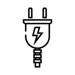 Isolated Electricity Line SVG Free Vector Graphic