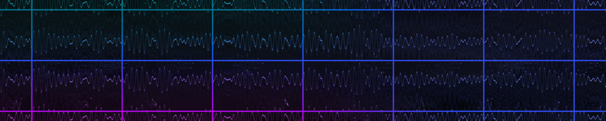 Obraz premium Abstract glitch art grid background image.