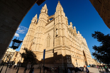 Catedral de Mallorca , siglo  XIII, Monumento Histórico-artístico, Palma, mallorca, islas baleares, españa, europa