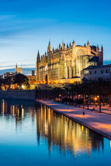Catedral de Mallorca, Catedral-Basílica de Santa María , siglo XIV,  Monumento Histórico-artístico, Palma de Mallorca ,Mallorca, balearic islands, spain, europe