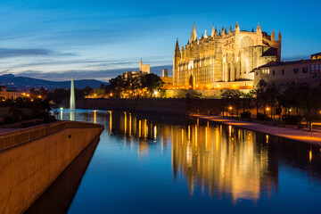 Catedral de Mallorca, Catedral-Basílica de Santa María , siglo XIV,  Monumento Histórico-artístico, Palma de Mallorca ,Mallorca, balearic islands, spain, europe