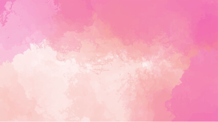 Pink watercolor background for your design, watercolor background concept, vector.