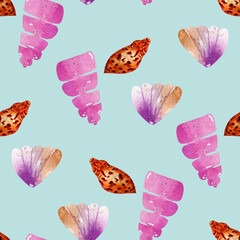 Watercolor under the sea illustration, perfect to use on the web or in print