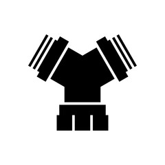 Isolated Pipe and Plumbing Glyph Icons SVG Free Vector Graphic