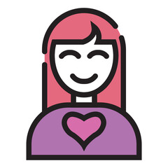 Isolated Love and Heart Icons SVG Free Vector Graphic