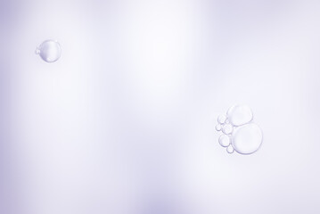 Soap bubbles on gray white background,for advertisement,texture,design,cosmetics,free space for text,texture background concept.