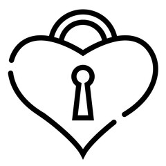 Isolated Love and Heart Line SVG Free Vector Graphic