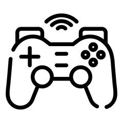 Isolated Computer Peripheral Line SVG Free Vector Graphic