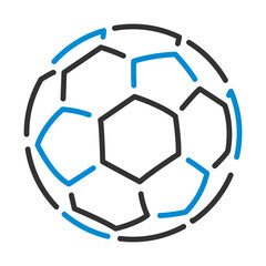 Obraz premium Icon Of Football Ball