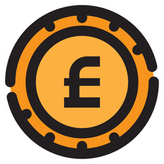 Isolated Currency and Cryptocurrency Color Line SVG Free Vector Graphic