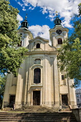 liberec, tschechien - kirche der kreuzauffindung