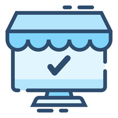 Isolated Ecommerce Color Line SVG Free Vector Graphic