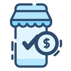 Isolated Ecommerce Color Line SVG Free Vector Graphic