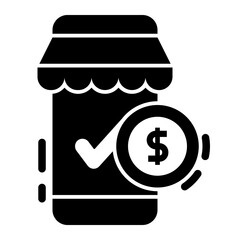 Isolated Ecommerce Glyph Icons SVG Free Vector Graphic