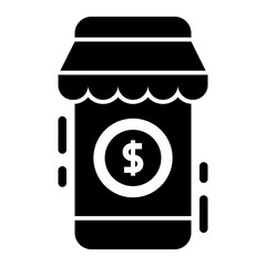 Isolated Ecommerce Glyph Icons SVG Free Vector Graphic