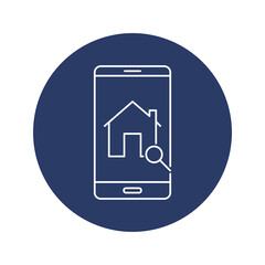 Online real estate property search icon