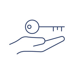 Home key handover icon vector