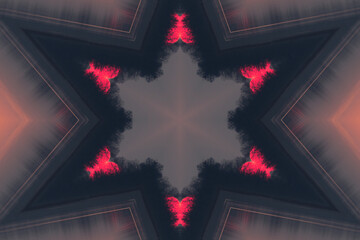 Rozeta z płomiennymi dodatkami © Henryk Guziak