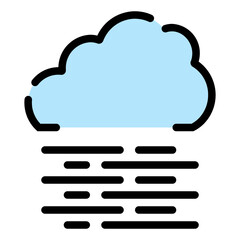 Isolated Weather Color Line SVG Free Vector Graphic