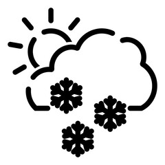 Isolated Weather Line SVG Free Vector Graphic