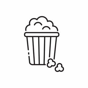 Popcorn icon sign,Symbol, logo illustration for web and mobile