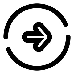 Isolated Circle User Interface Line SVG Free Vector Graphic