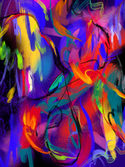 Abstract Background  Art Painting 