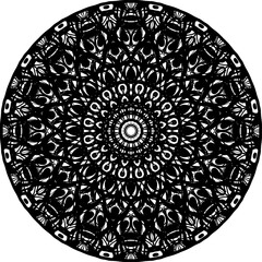circular geometric design pattern for prints