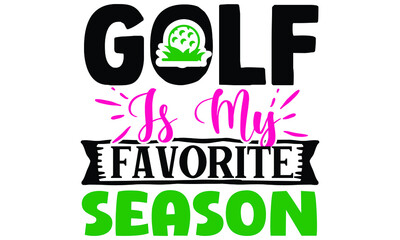 Golf tournament SVG Design template