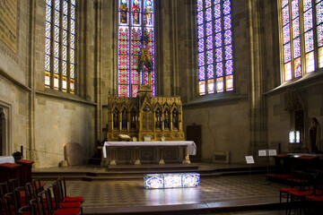 Interior (altar) of St Martin Cathedral in Bratislava, Slovakia
