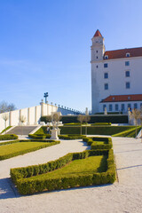 Baroque garden of Bratislava Castle, Slovakia	