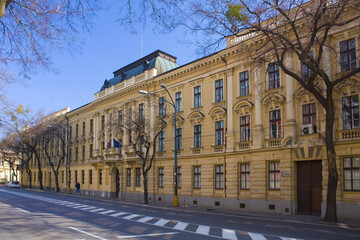 Fototapeta na wymiar Karacsony (Karáčoniho) Palace in Bratislava