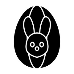 Isolated Happy Easter Glyph Icons SVG Free Vector Graphic