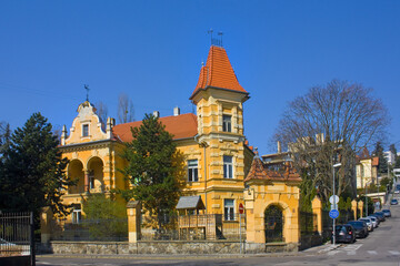 Fototapeta na wymiar Beautiful building in Old Town of Bratislava 