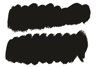 Round Brush Thick Short Background Artist Brush High Detail Abstract Vector Background Set 